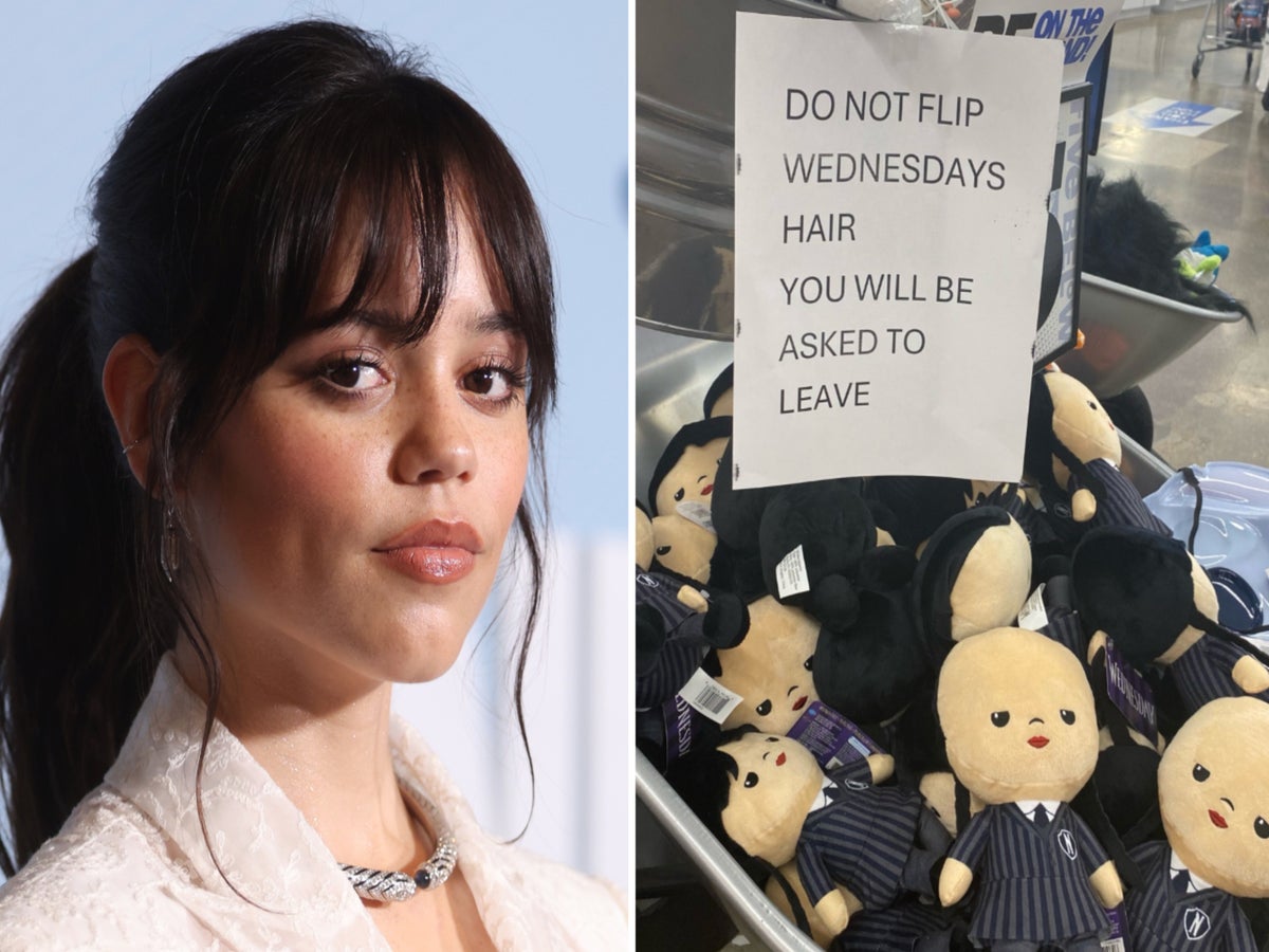 Jenna Ortega begs fans to stop viral Wednesday doll trend | The Independent