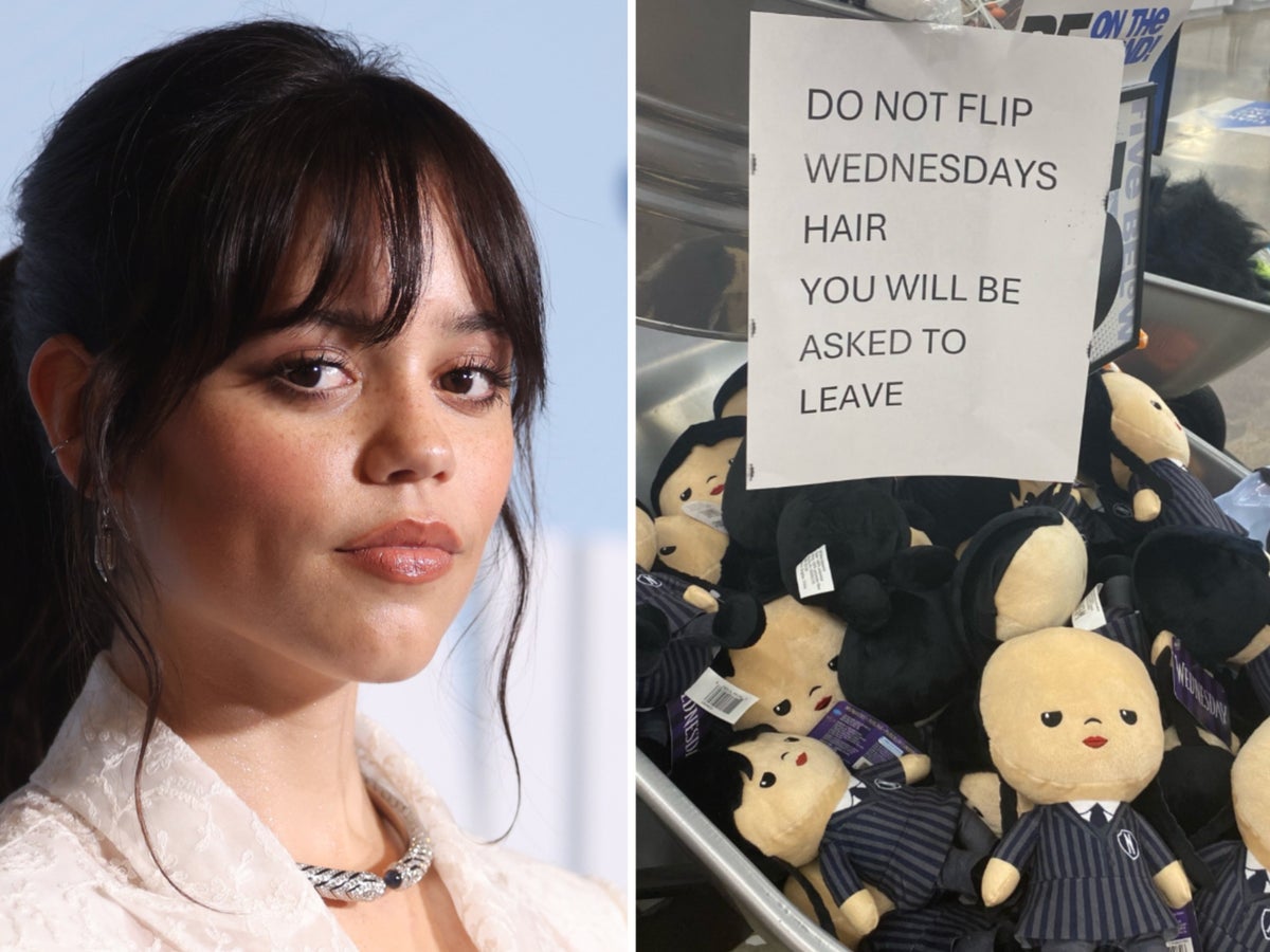 Jenna Ortega begs fans to stop viral Wednesday doll trend | The Independent Jenna Ortega begs fans to stop viral Wednesday doll trend | The Independent