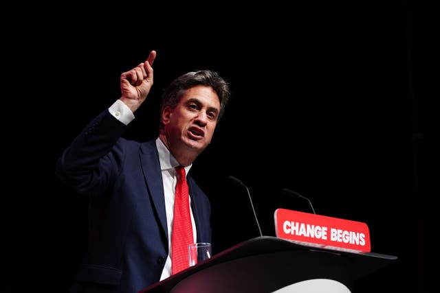 Secretary of State for Energy Security and Net Zero Ed Miliband said Labour should not offer companies meetings with ministers in return for cash (Peter Byrne/PA)