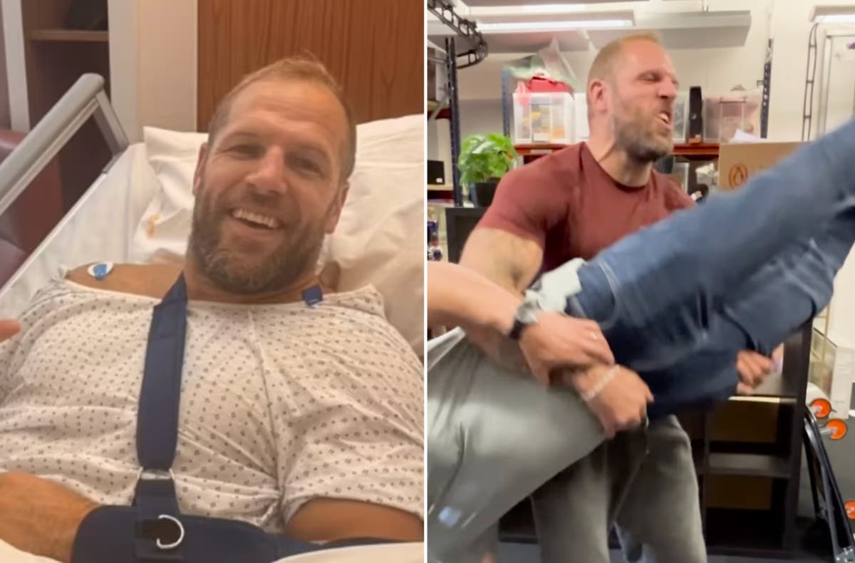 James Haskell ‘in agony’ after tearing bicep spinning friend Mike Tindall