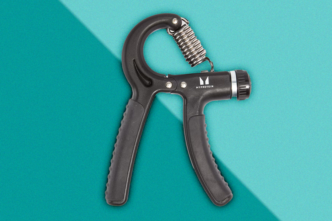 A strong grip can help you both in and out of the gym so use a grip strengthener to develop your forearm muscles