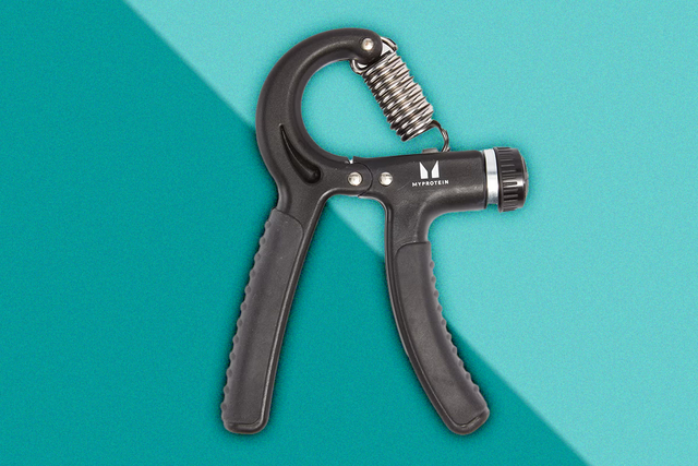 <p>A strong grip can help you both in and out of the gym so use a grip strengthener to develop your forearm muscles </p>