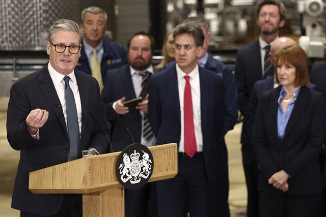 The Prime Minister made his comments during a visit to a glassmaking factory in Cheshire (Darren Staples/PA)