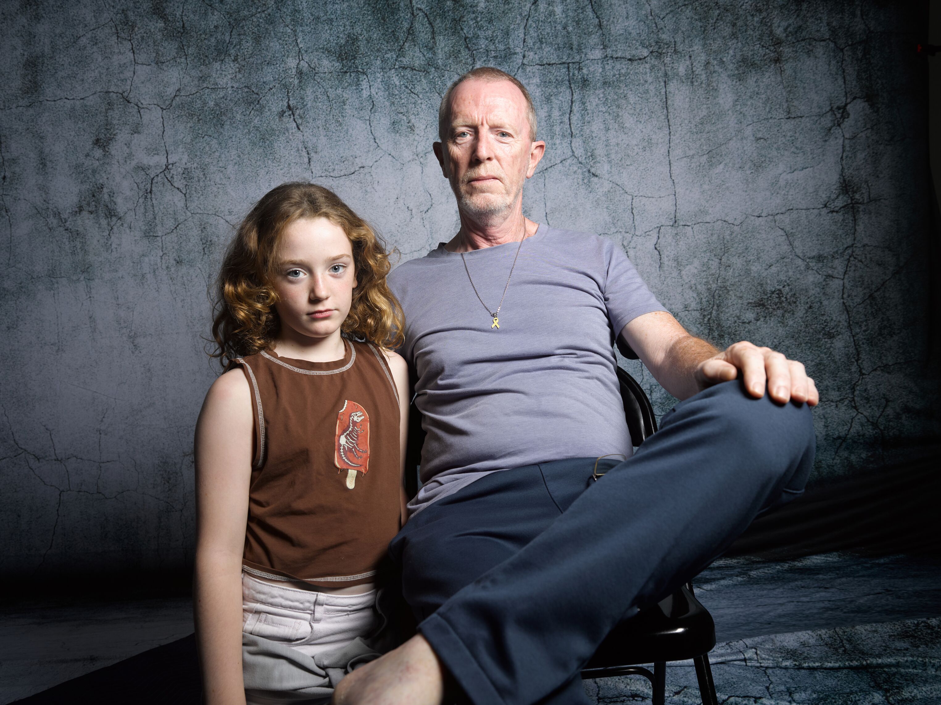 Tom Hand with his daughter Emily, who was kidnapped and then released by Hamas