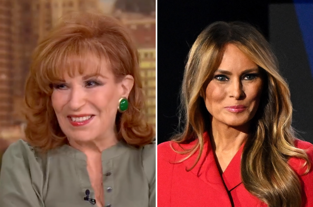 <p>Joy Behar and Melania Trump</p>