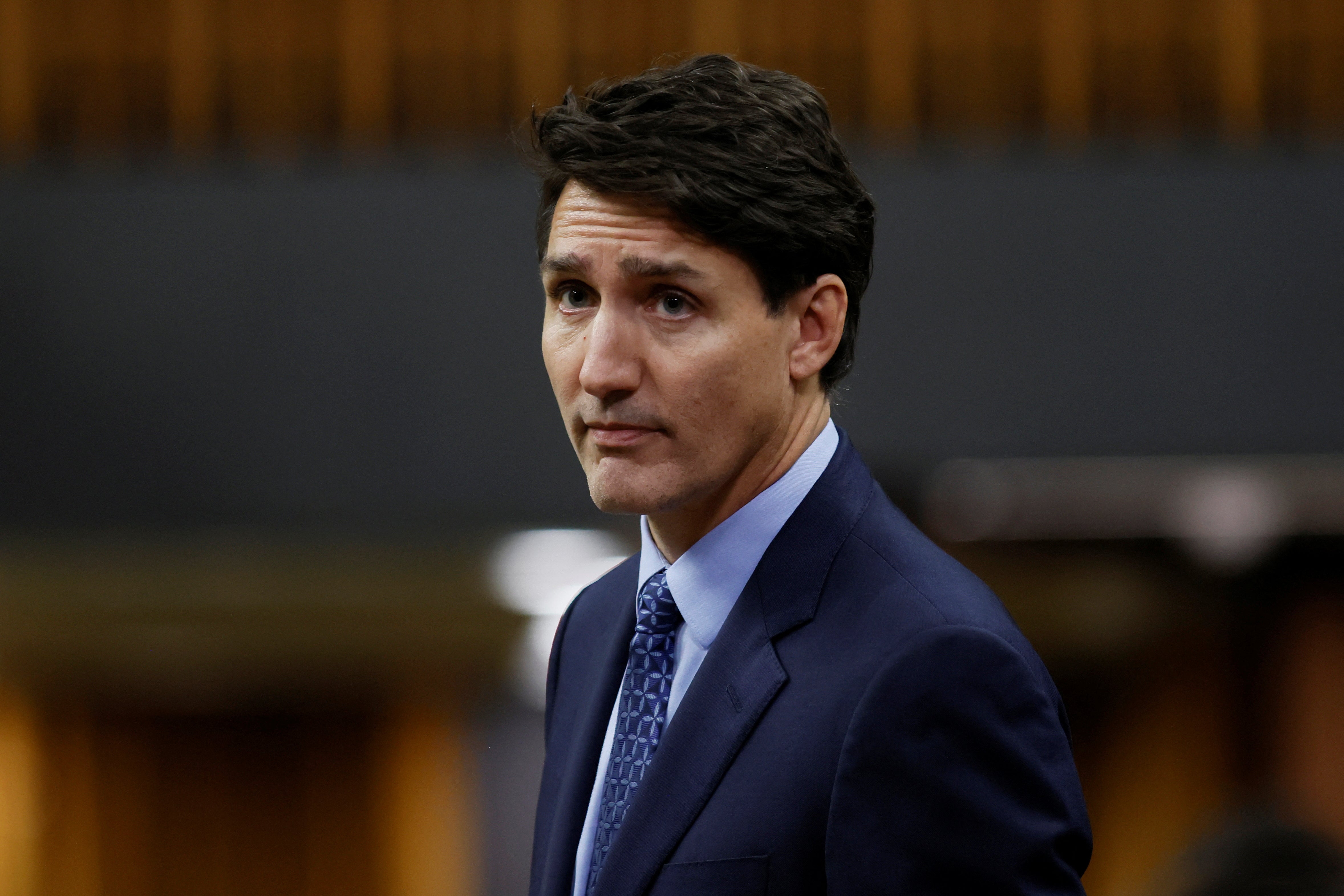 Canada's Prime Minister Justin Trudeau rises to speak during Question Period in the House of Commons on Parliament Hill in Ottawa, Ontario, Canada