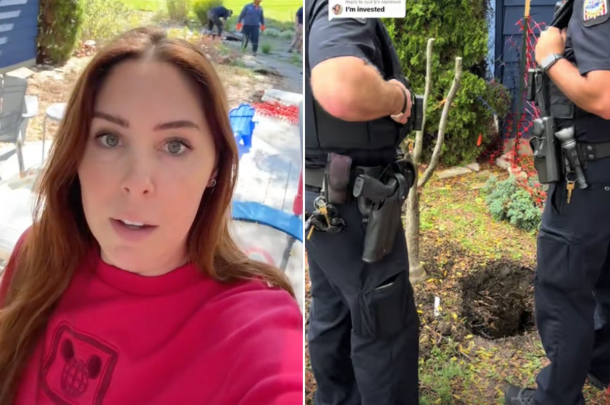 TikToker reveals outcome of police search for dead body after rug found buried in garden