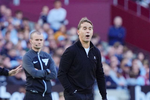 Julen Lopetegui finally tasted victory at home (Jonathan Brady/PA)