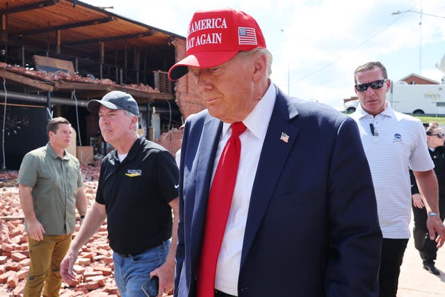 <p>Donald Trump was in Georgia last weekto survey damage from Hurricane Helene and attack his opponent with false claims about the federal response. </p>