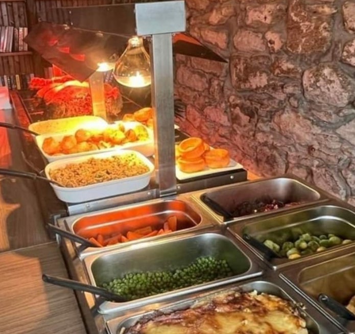 The all-you-can eat roast buffet served at the pub