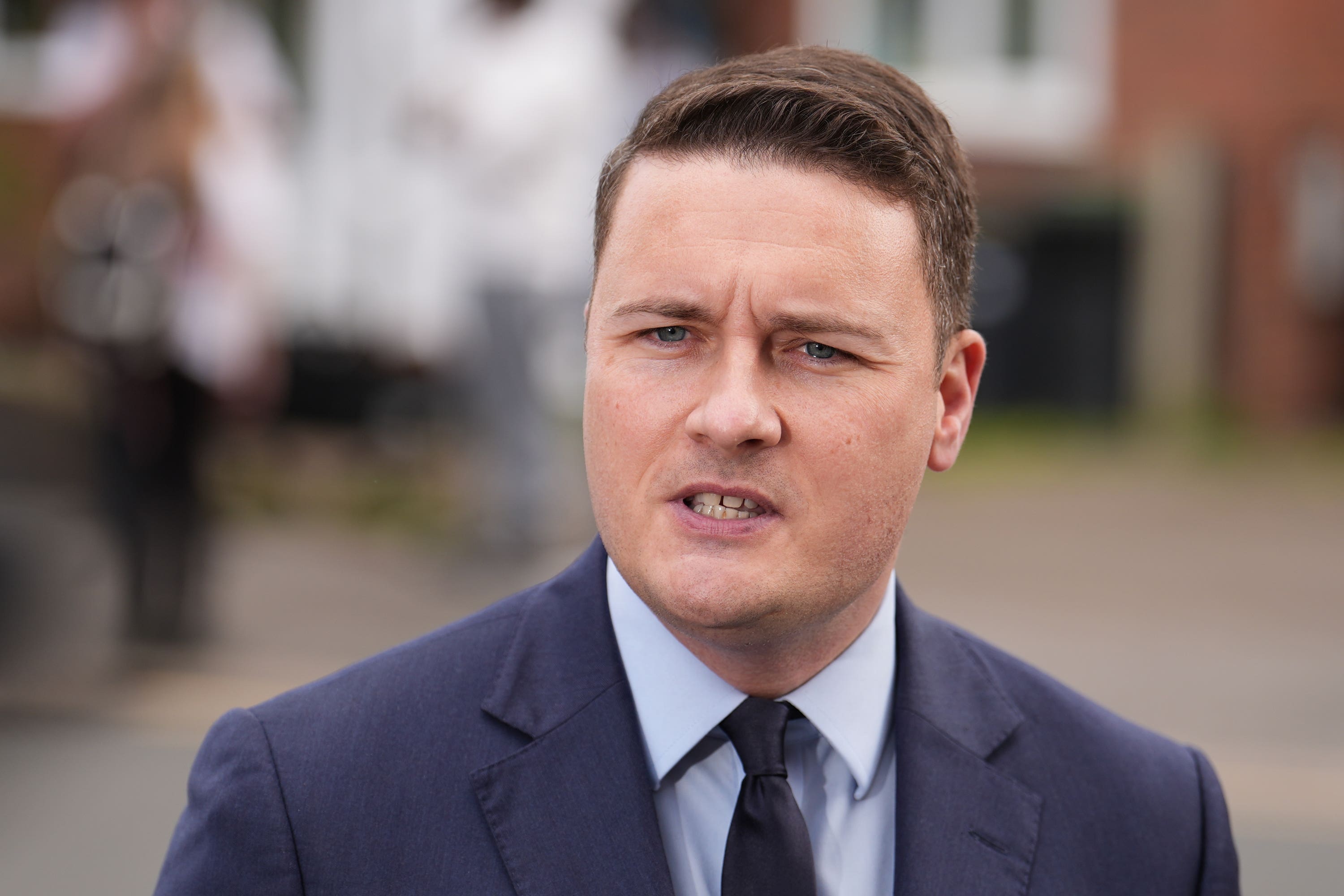 Shadow health secretary and the MP for Ilford North, Wes Streeting, speaking in Hainault, north east London, where a 14-year-old boy was killed in a sword attack, that saw four others injured, including two Metropolitan Police officers. A man with a sword was arrested following the reported stabbings and attacks on the police officers. Picture date: Tuesday April 30, 2024.