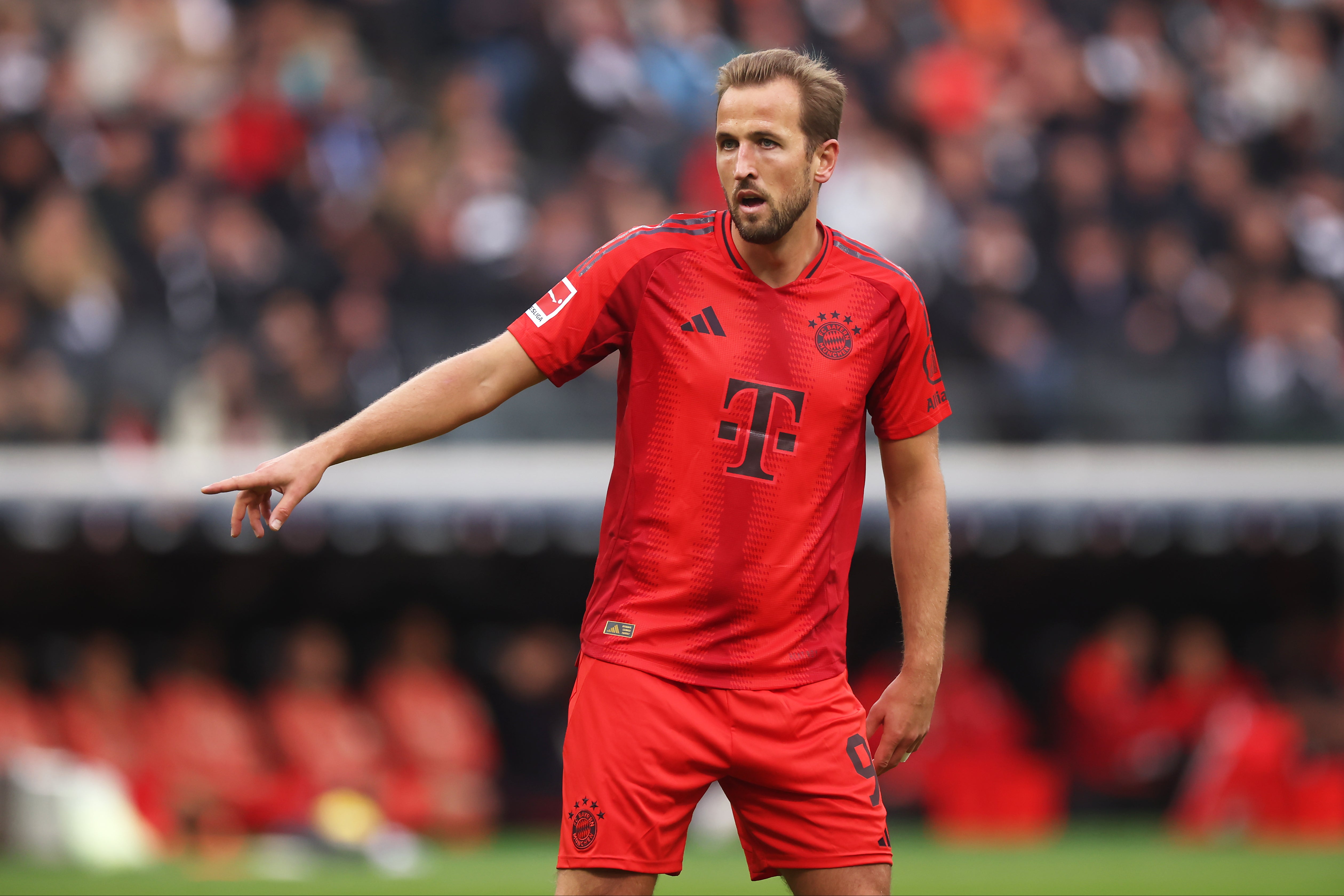 Harry Kane appeared to suffer a knock in Bayern Munich’s draw with Eintracht Frankfurt