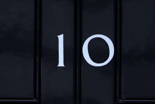 The door to 10 Downing Street in London (Aaron Chown/PA)