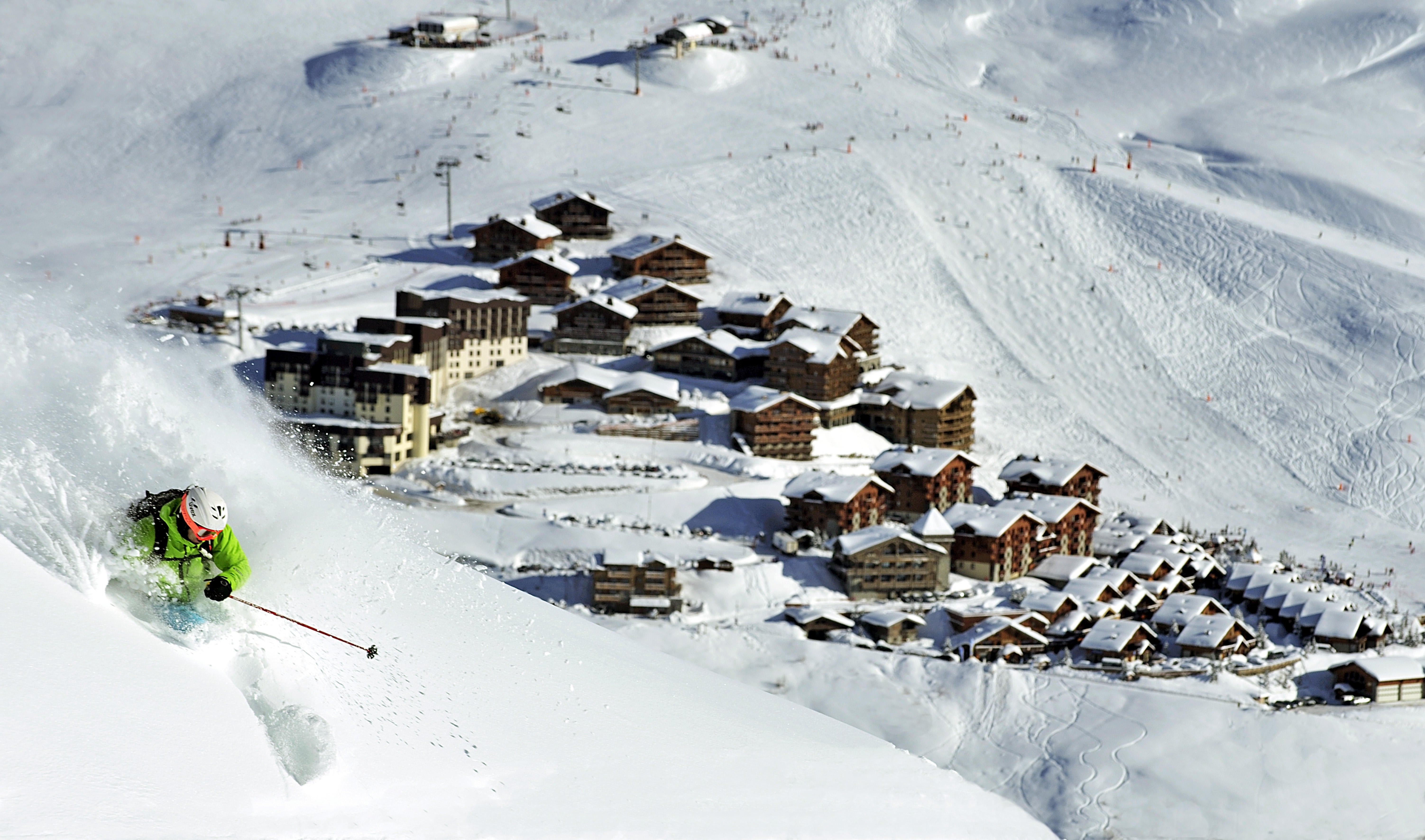 Les Menuires ski resort, France