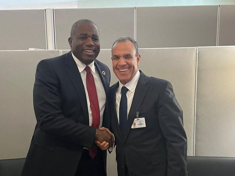 David Lammy meets with his Egyptian counterpart Dr Badr Abdelatty, four days before Alaa Abdel-Fattah’s sentence was unlawfully extended