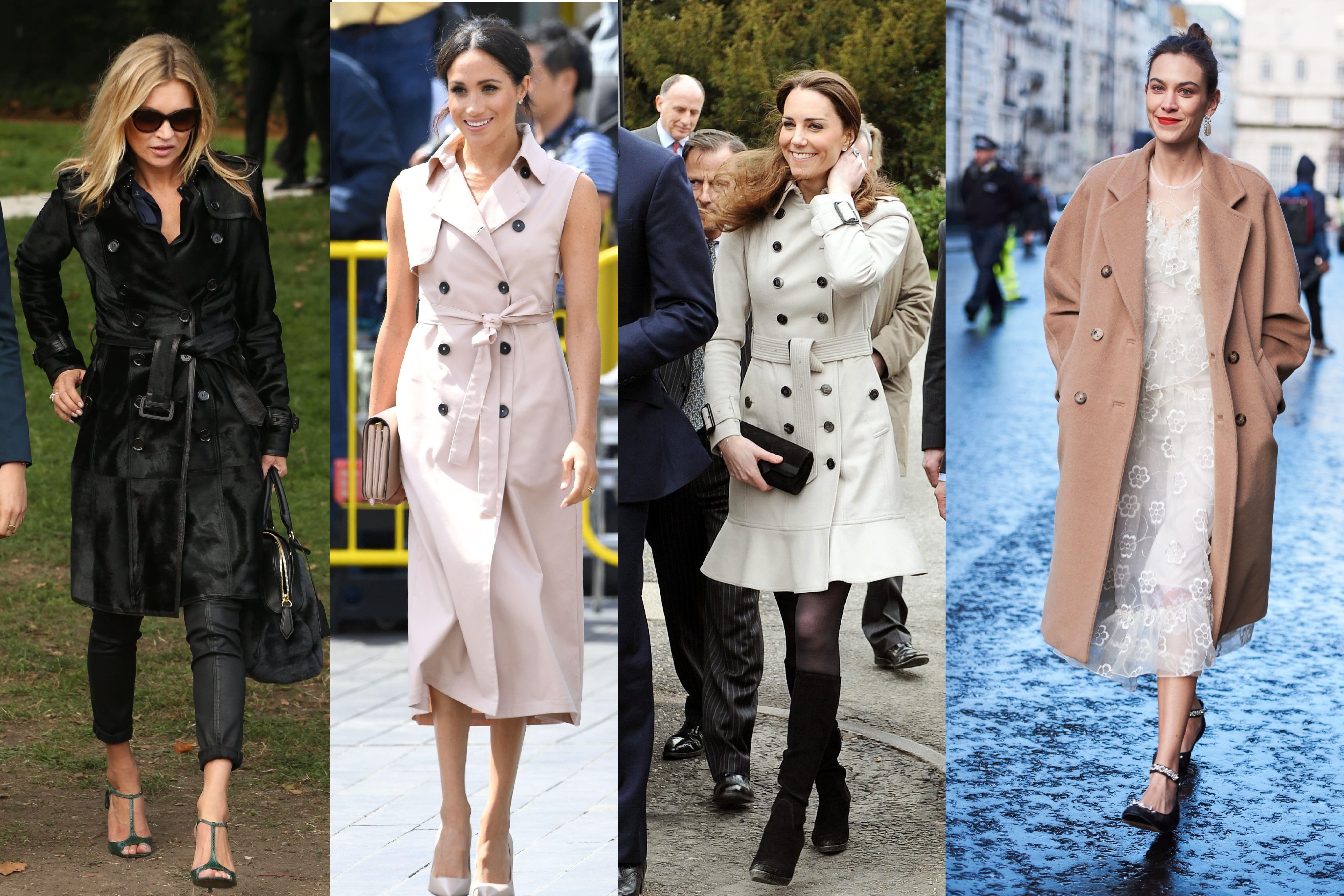 Here’s how to style a trench – come ran or shine (Alamy/John Stillwell/PA)