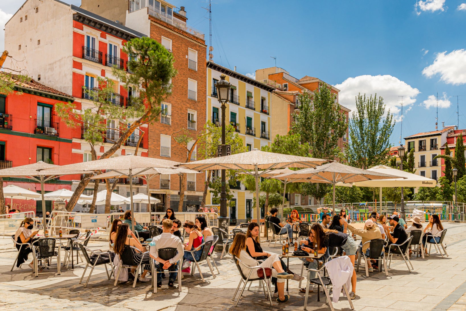 Outside dining in Madrid