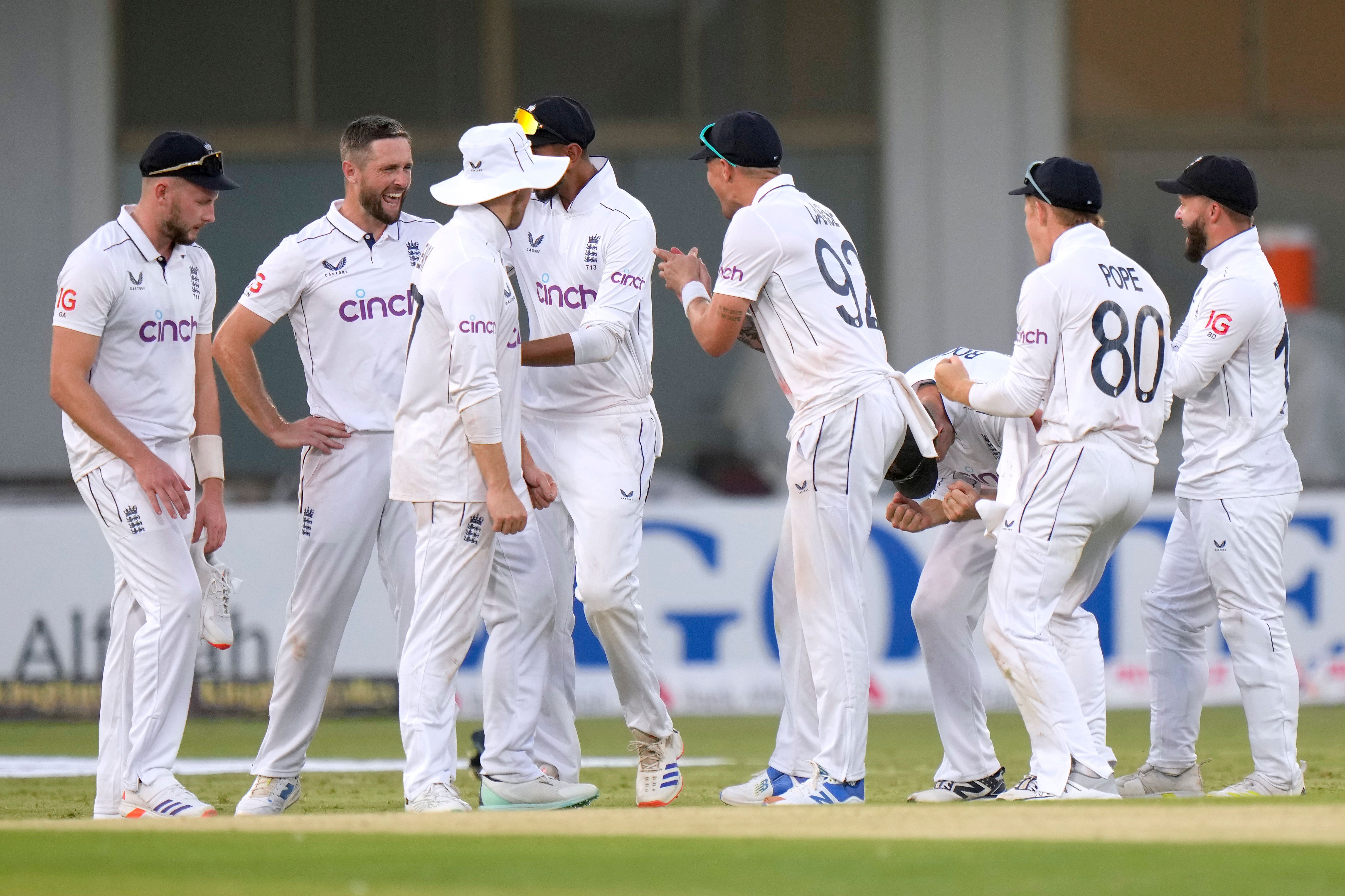 England had to fight hard for their wickets on a docile surface in Multan