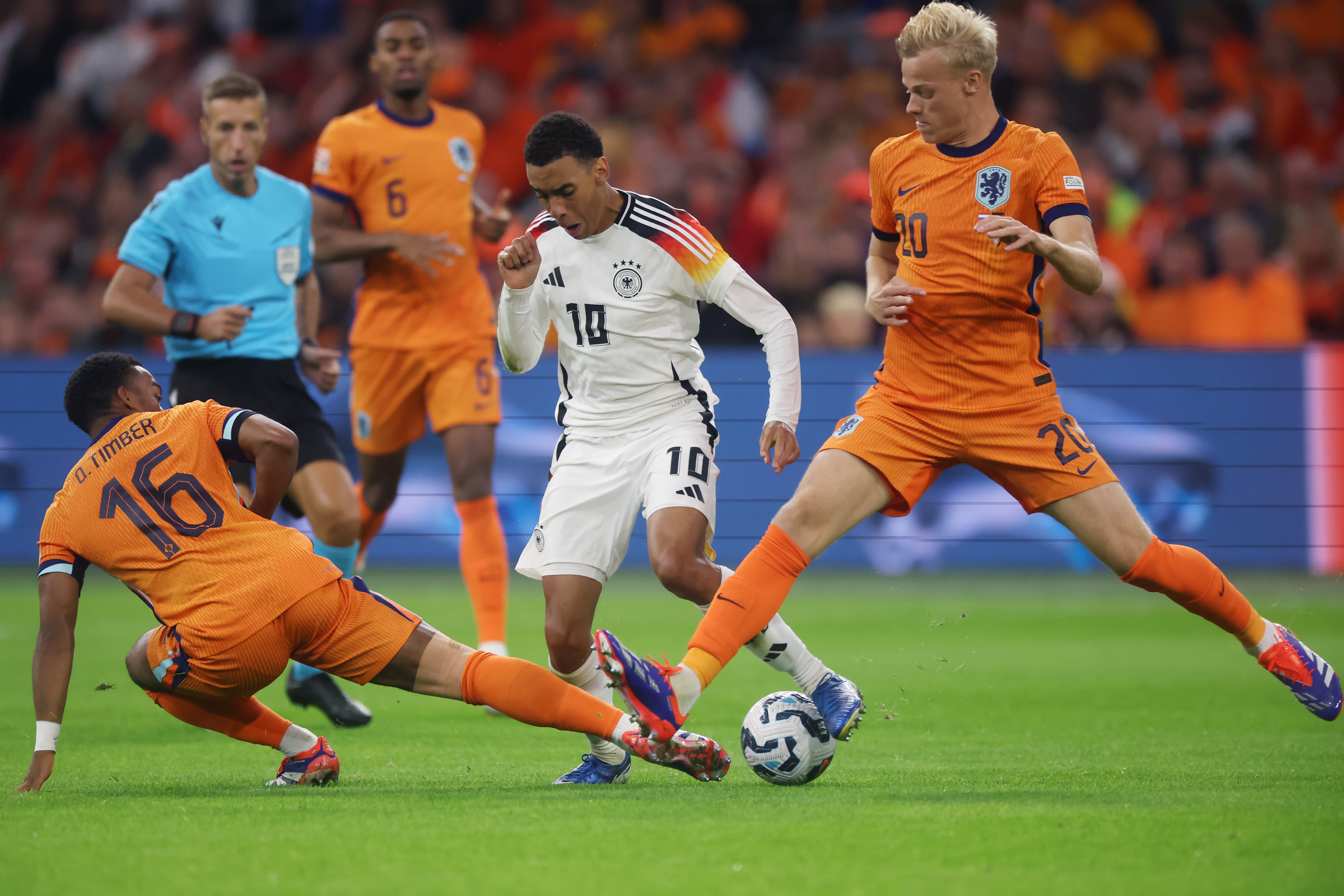 Germany and Netherlands are battling for top spot