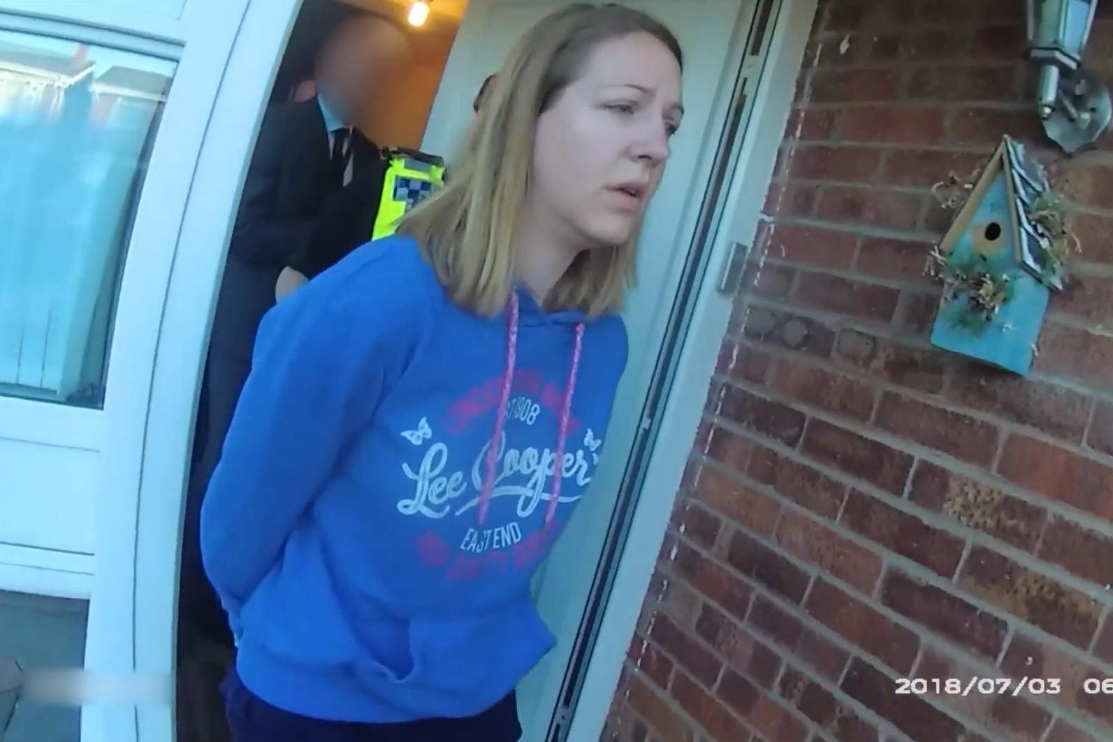 The moment Lucy Letby was arrested