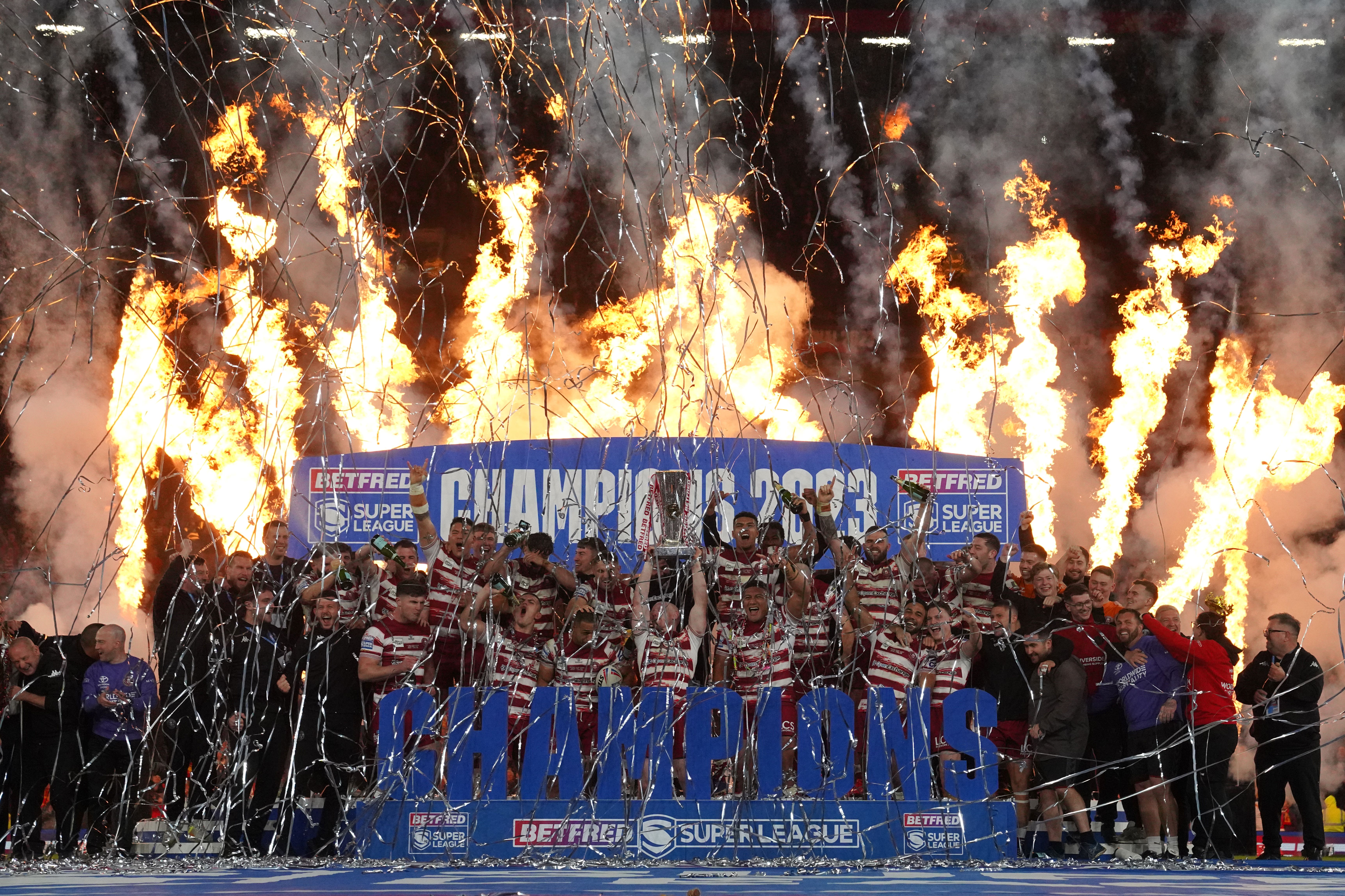 Old Trafford is set for the biggest Super League Grand Final attendance since 2017 (Martin Rickett/PA)