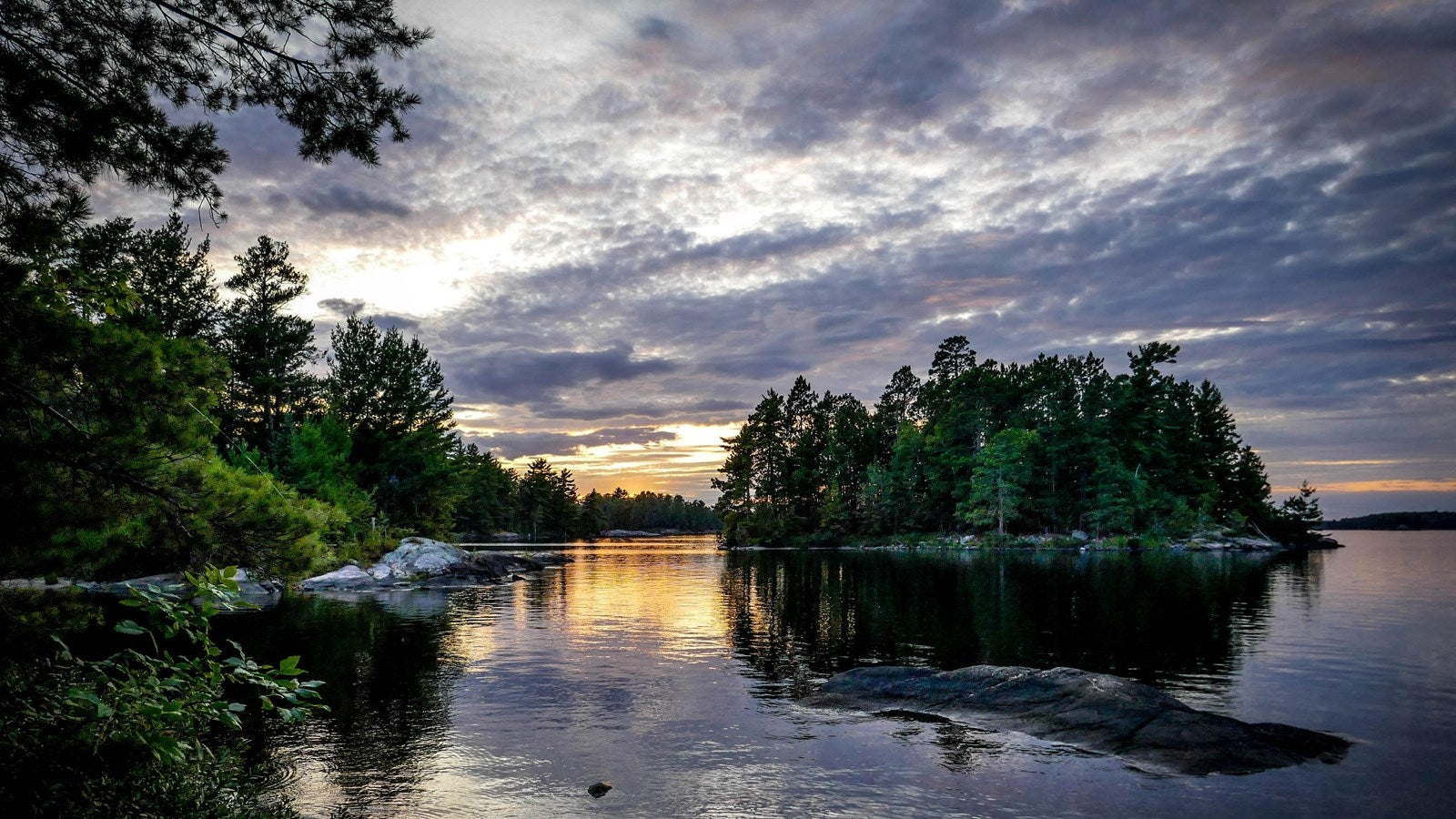 Wolf Pack Island on Namakan Lake in Voyageurs National Park. A park ranger died trying to rescue people from a boat over the weekend