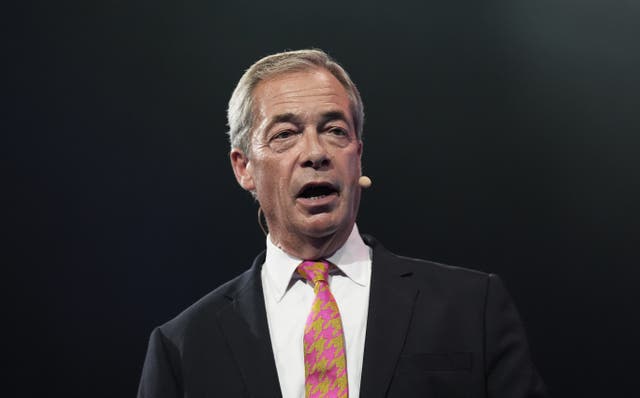 <p>Reform UK leader Nigel Farage (Joe Giddens/PA)</p>