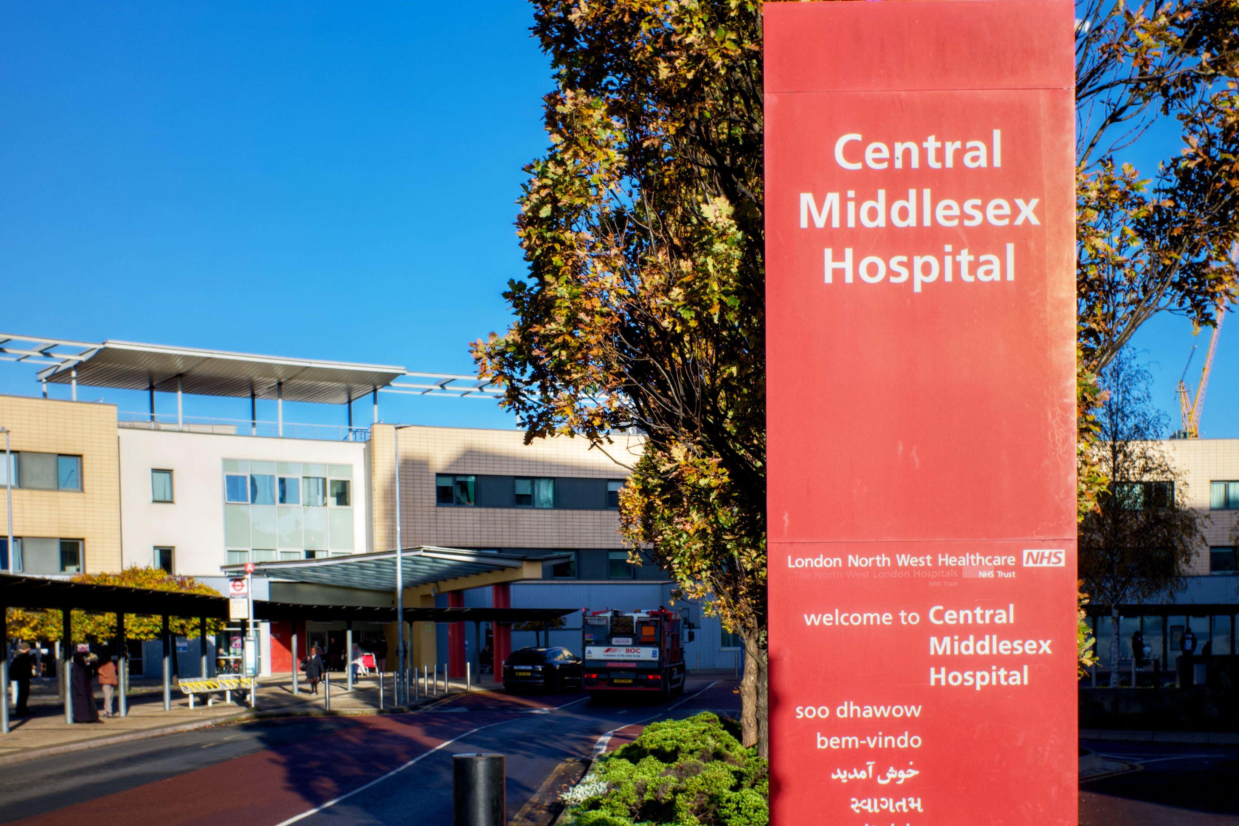 The crash occurred outside Central Middlesex Hospital in Harrow, north-west London (Alamy/PA)