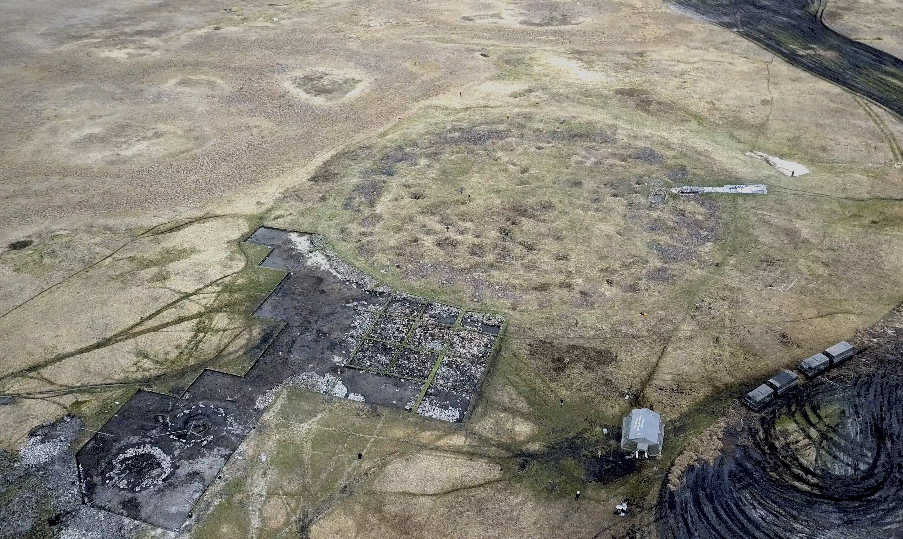 Overview of one of the earliest and largest burial mounds in the Eurasian steppes