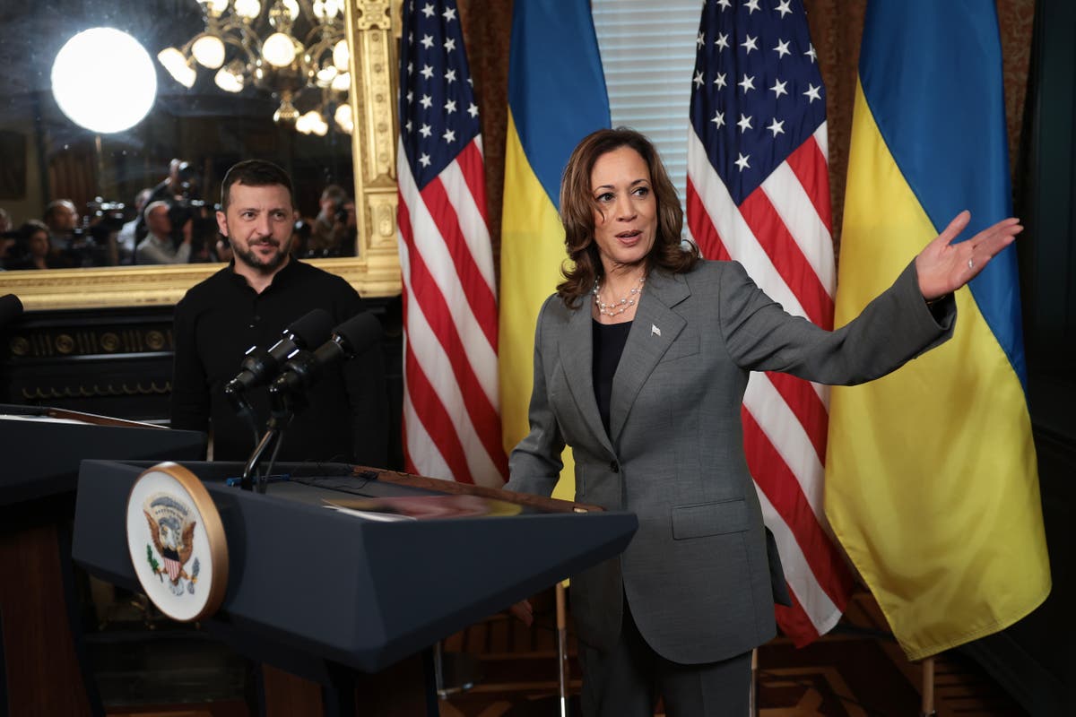 Ukraine-Russia war latest: Harris sets terms for Putin peace talks