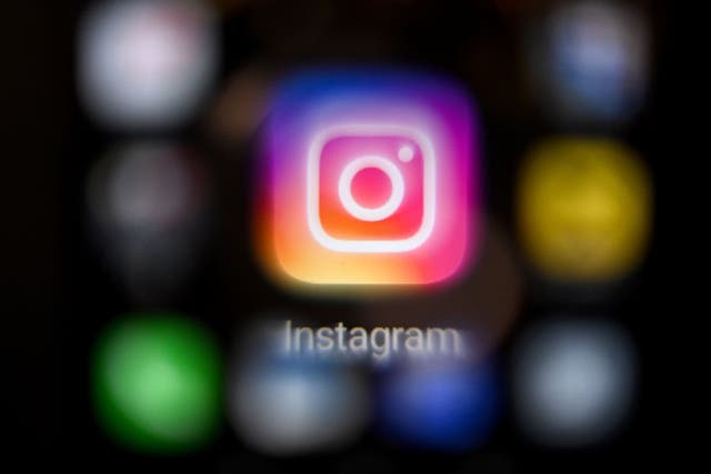 <p>Instagram logo on smartphone screen</p>