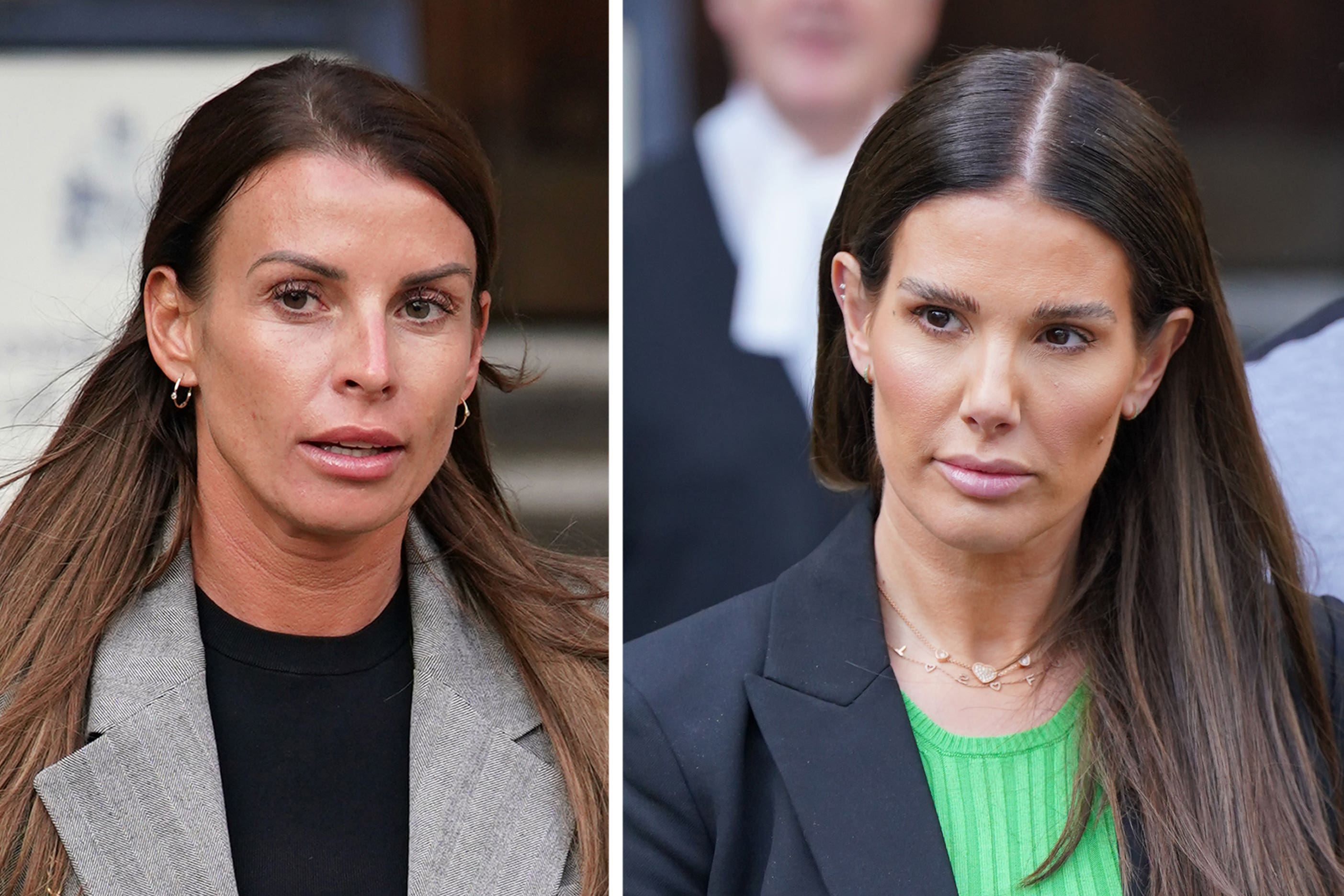 Rebekah Vardy (right) had accused Coleen Rooney of ‘extraordinary’ spending