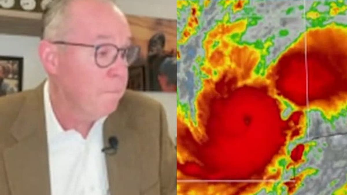 Florida meteorologist breaks down live on air while reporting on Hurricane Milton