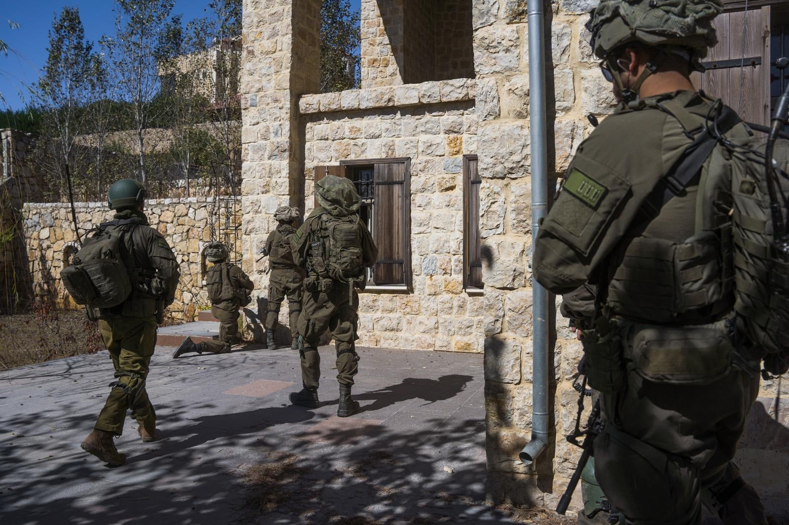 IDF released pics of troops of the Golani Brigade in a Hezbollah compound in Maroun El Ras, near the border with northern Israel