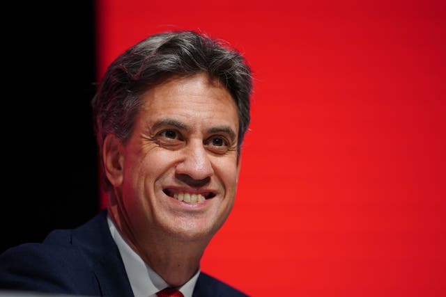 Energy Security Ed Miliband (Peter Byrne/PA)