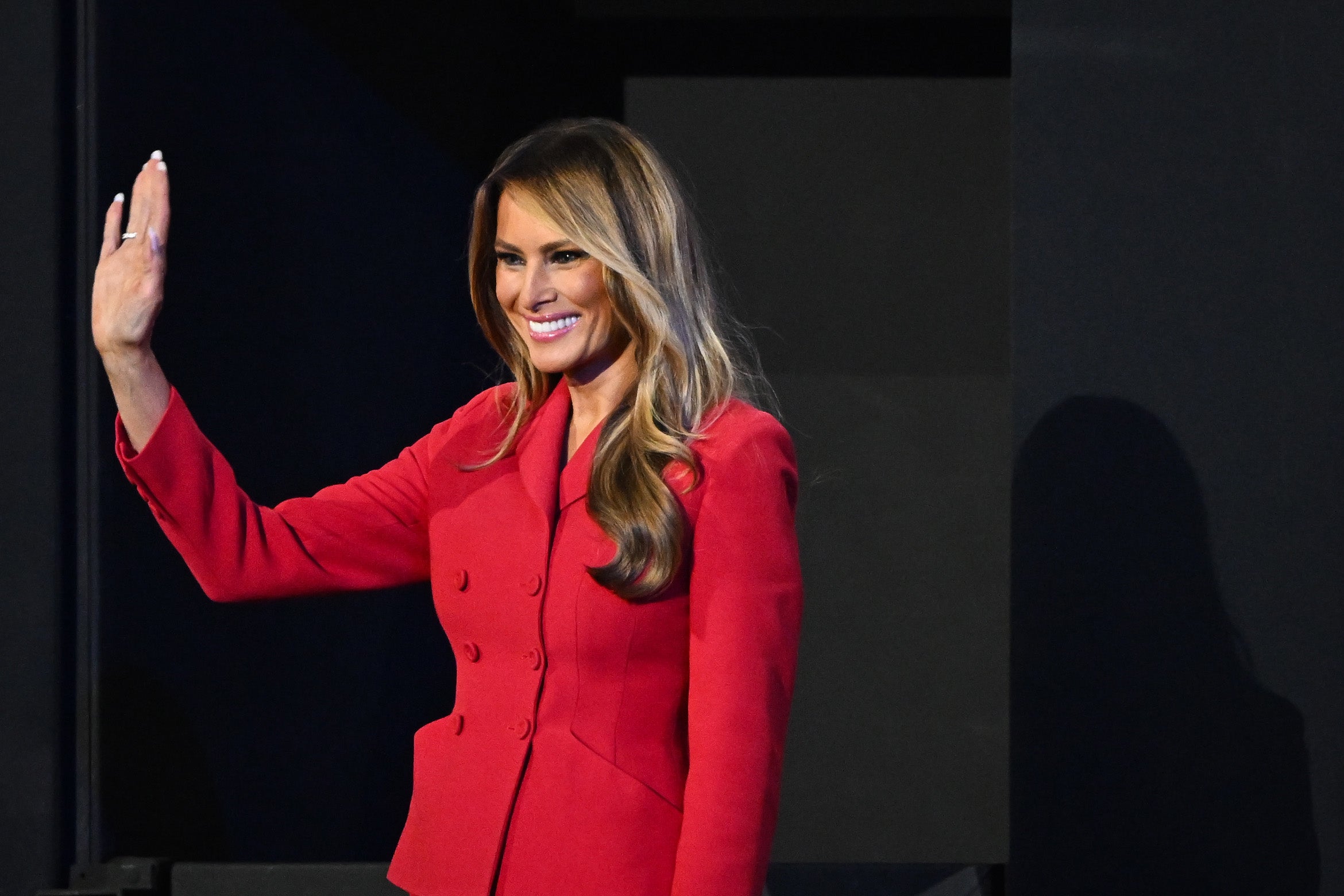 A ex-primeira-dama Melania Trump aparece no RNC 2024