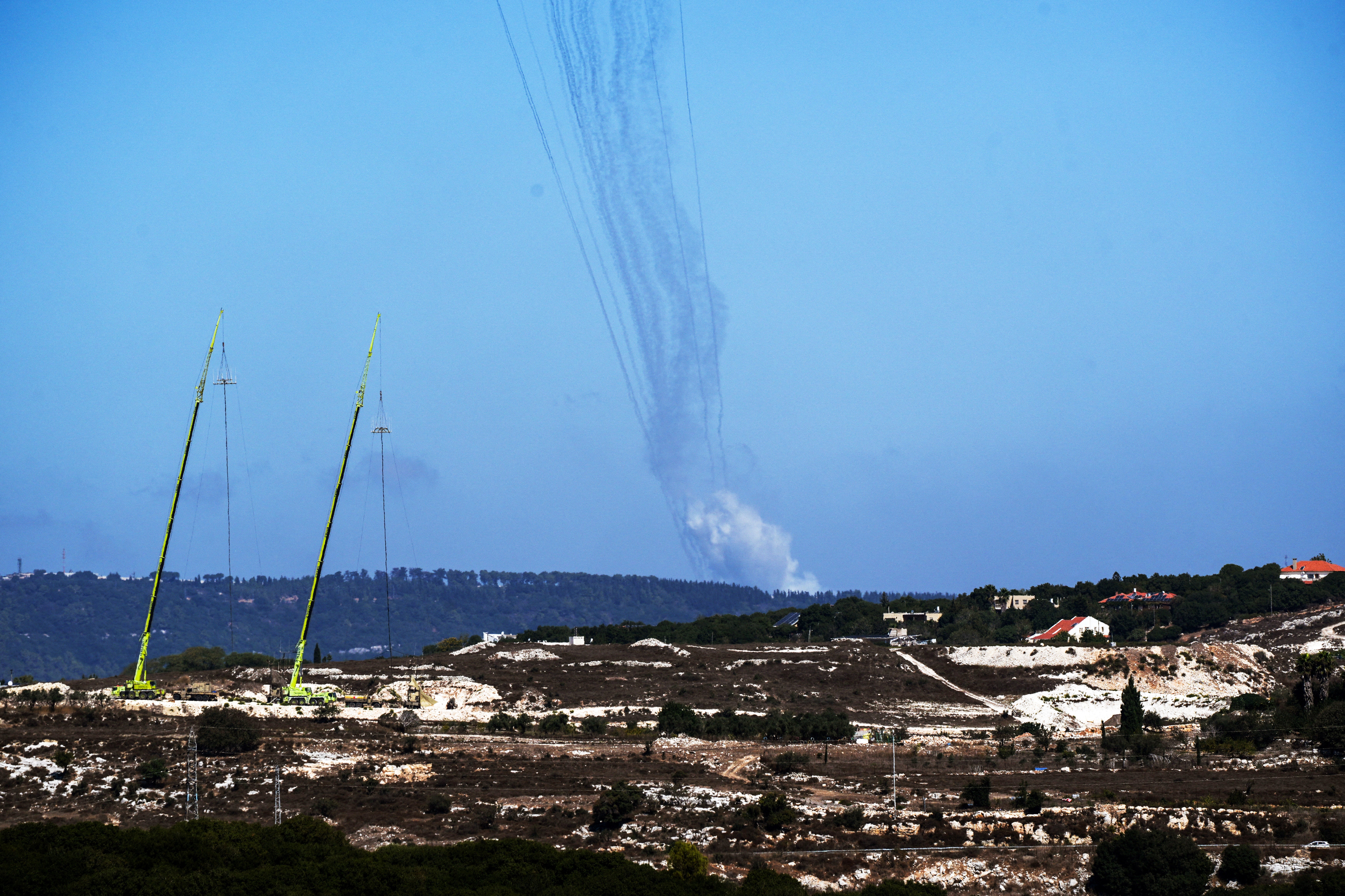 Rockets launched from Lebanon towards Israel