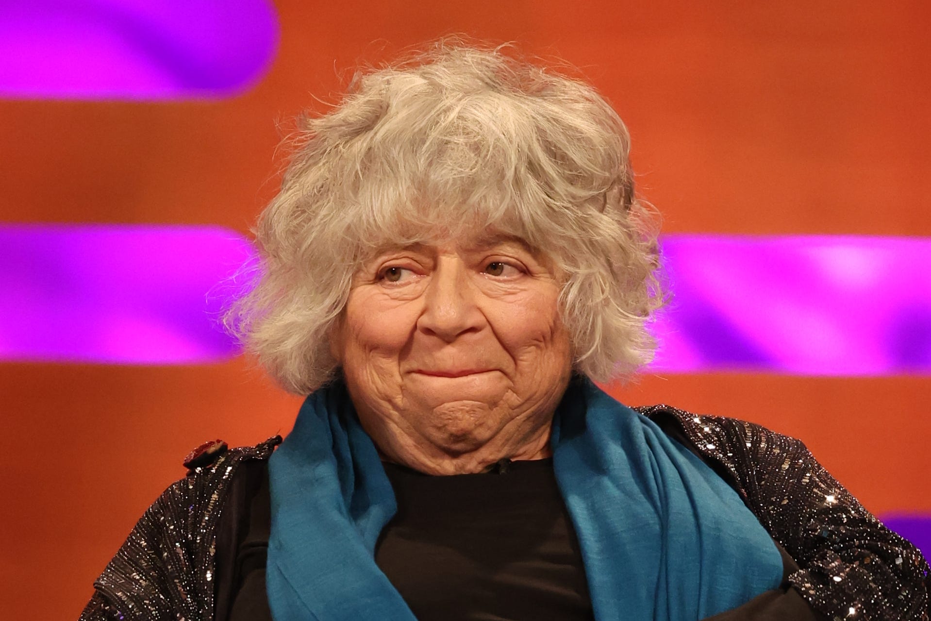 Miriam Margolyes recalled the incident when she appeared at the Cheltenham Literature Festival (PA)