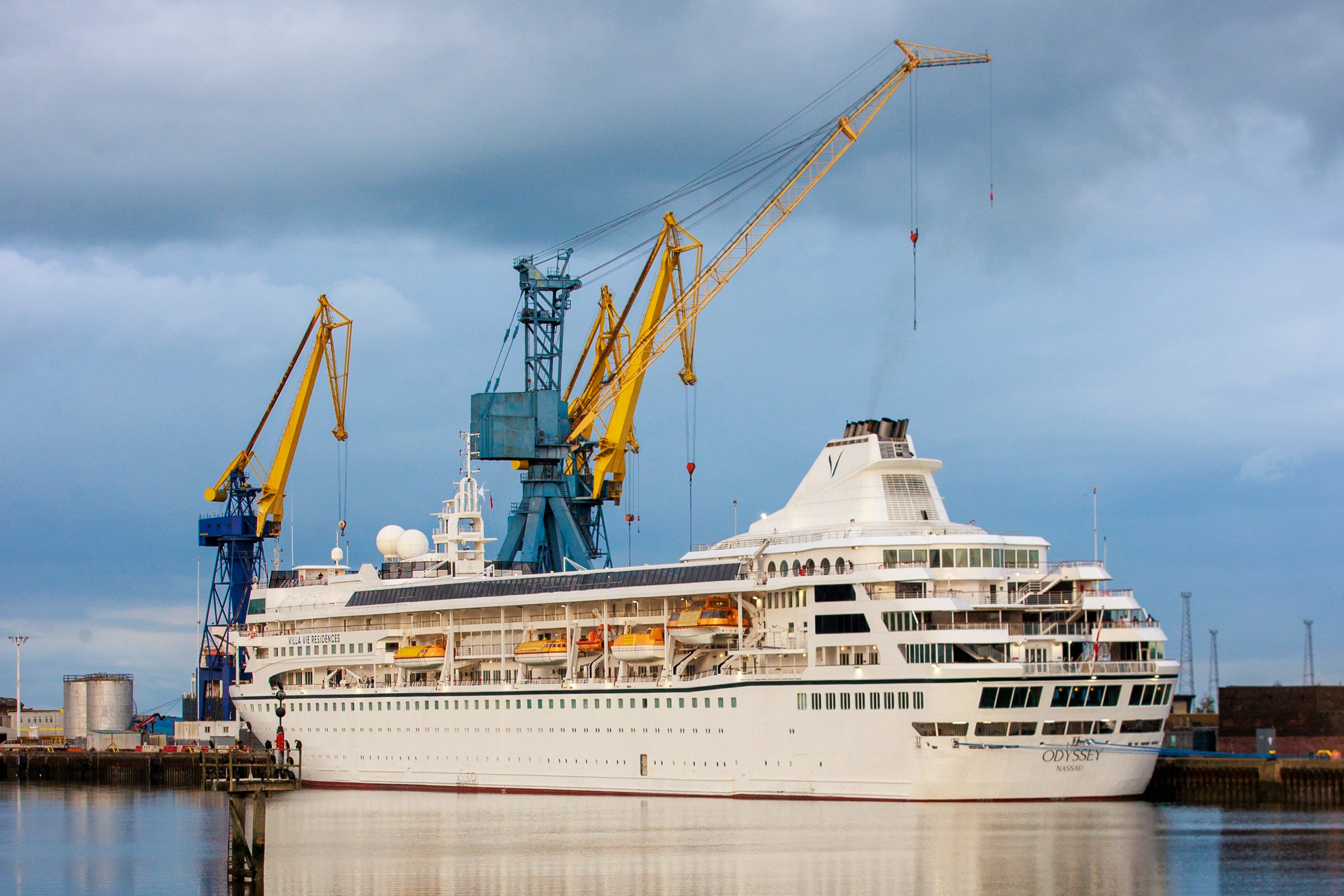 Villa Vie Residencies’ Odyssey ship in Belfast’s port