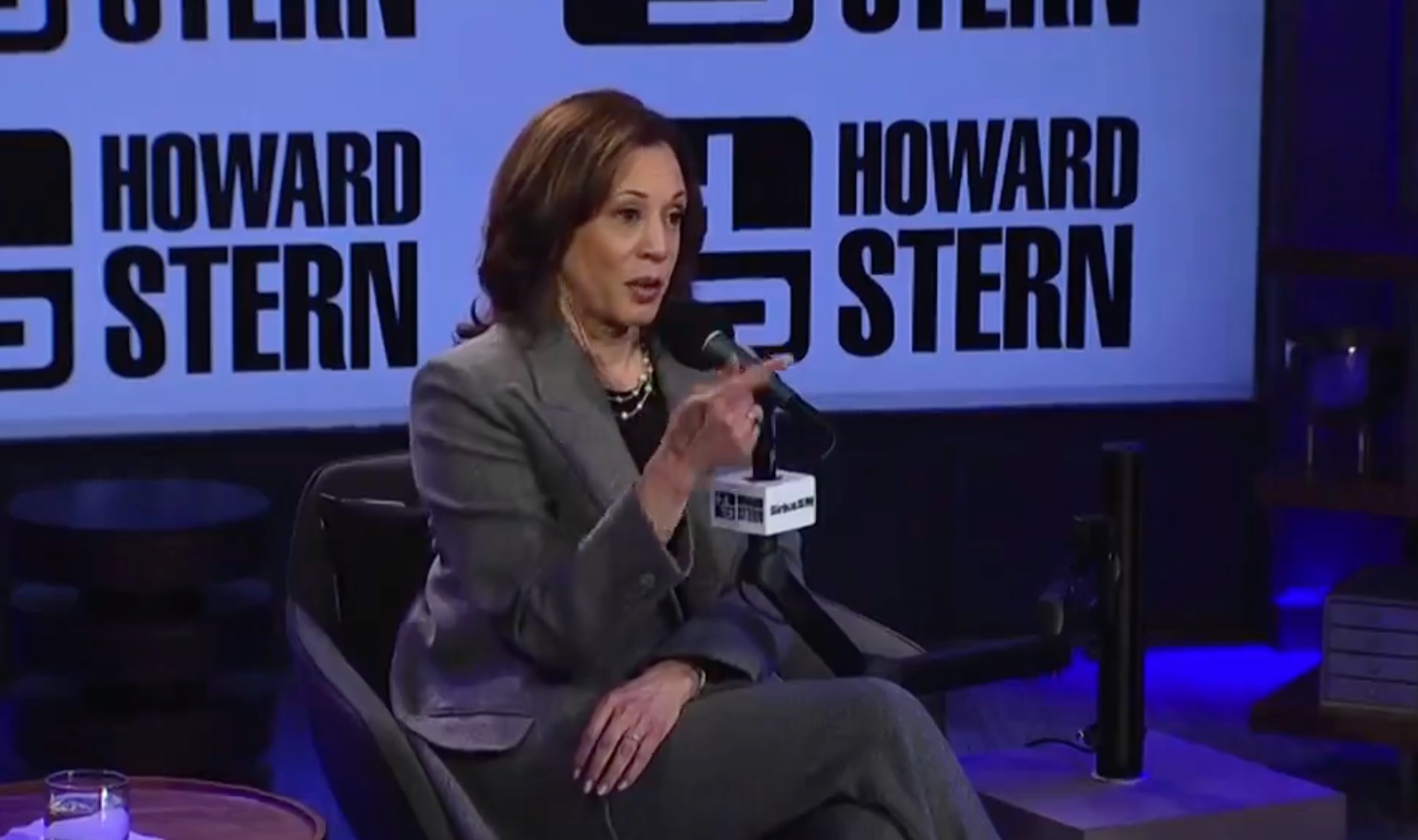 Kamala Harris appeared on The Howard Stern Show on 8 October