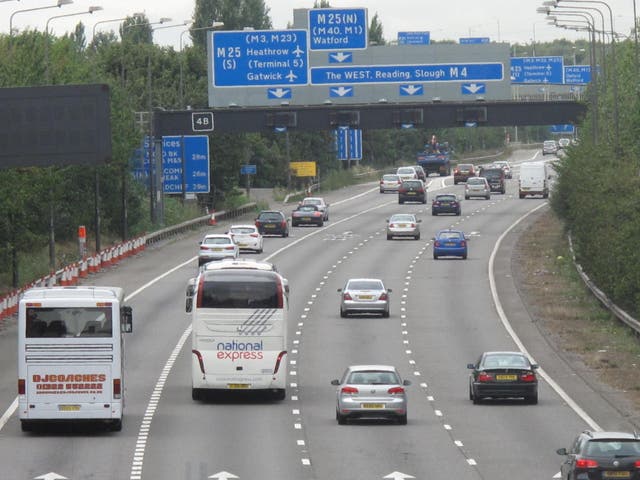 <p>Highway to hell? The M4 (pictured) is rated one of the best in the nation, but the M25, which it crosses, is one of the worst</p>