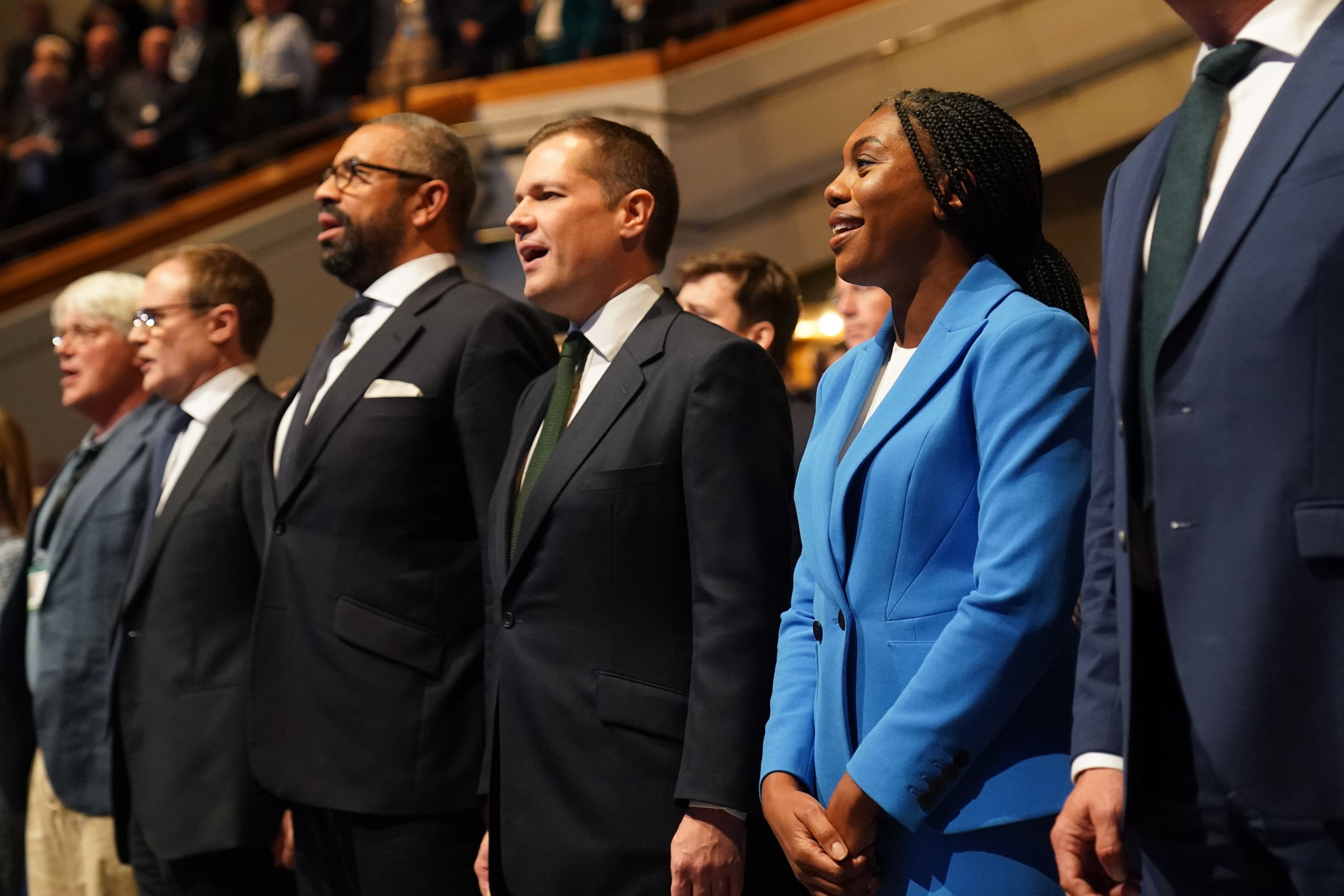 James Cleverly looks almost certain of making the final two Tory leadership candidates (Jacob King/PA)