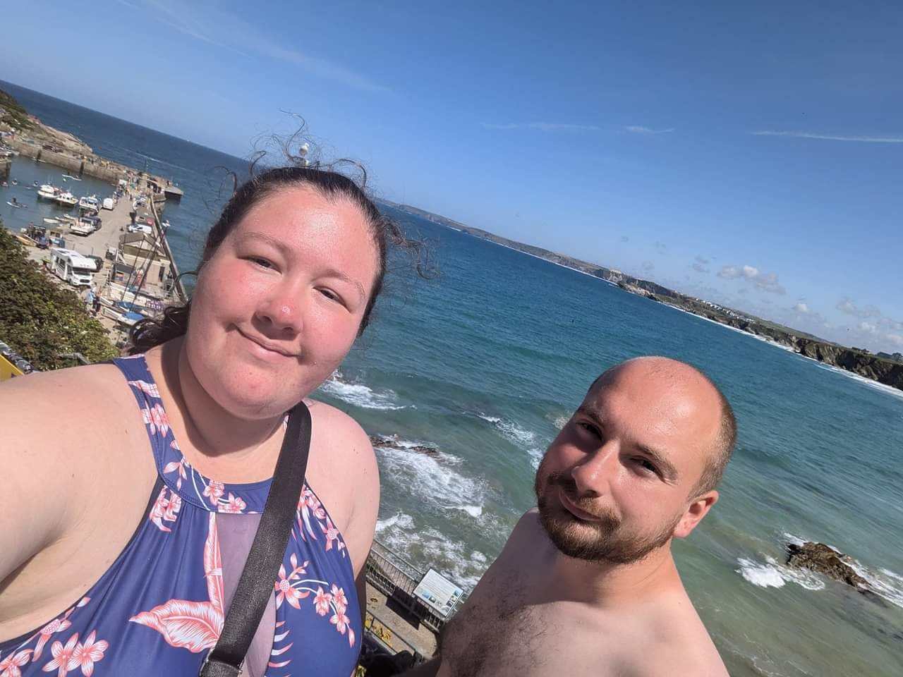 Matthew with his wife Davina on holiday