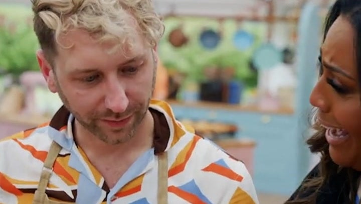 <p>Great British Bake Off fan favourite breaks down in tears over his bagels.</p>