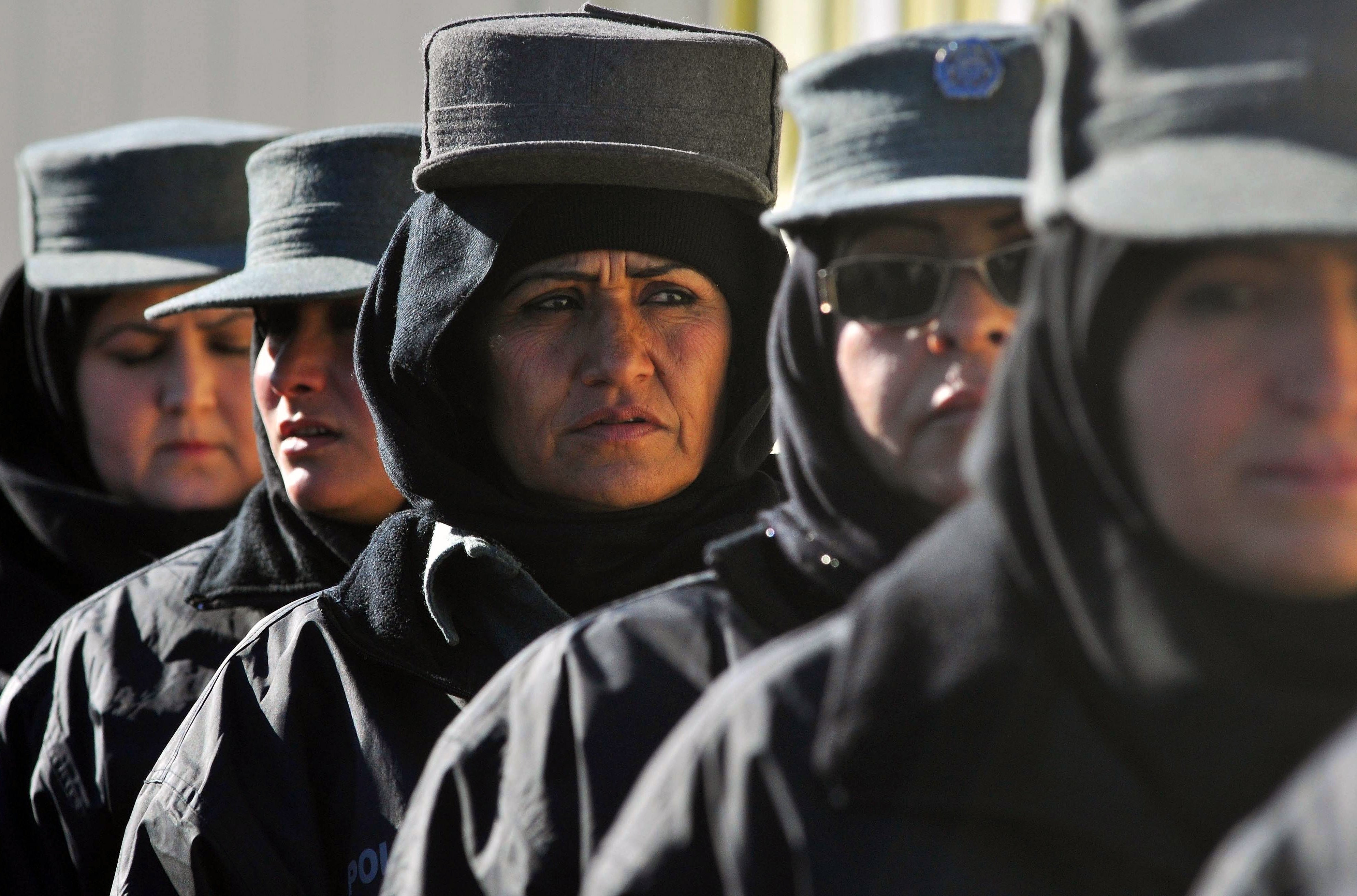 Afghan policewomen basal   successful  enactment    astatine  a constabulary  grooming  centre successful  Herat successful  2011