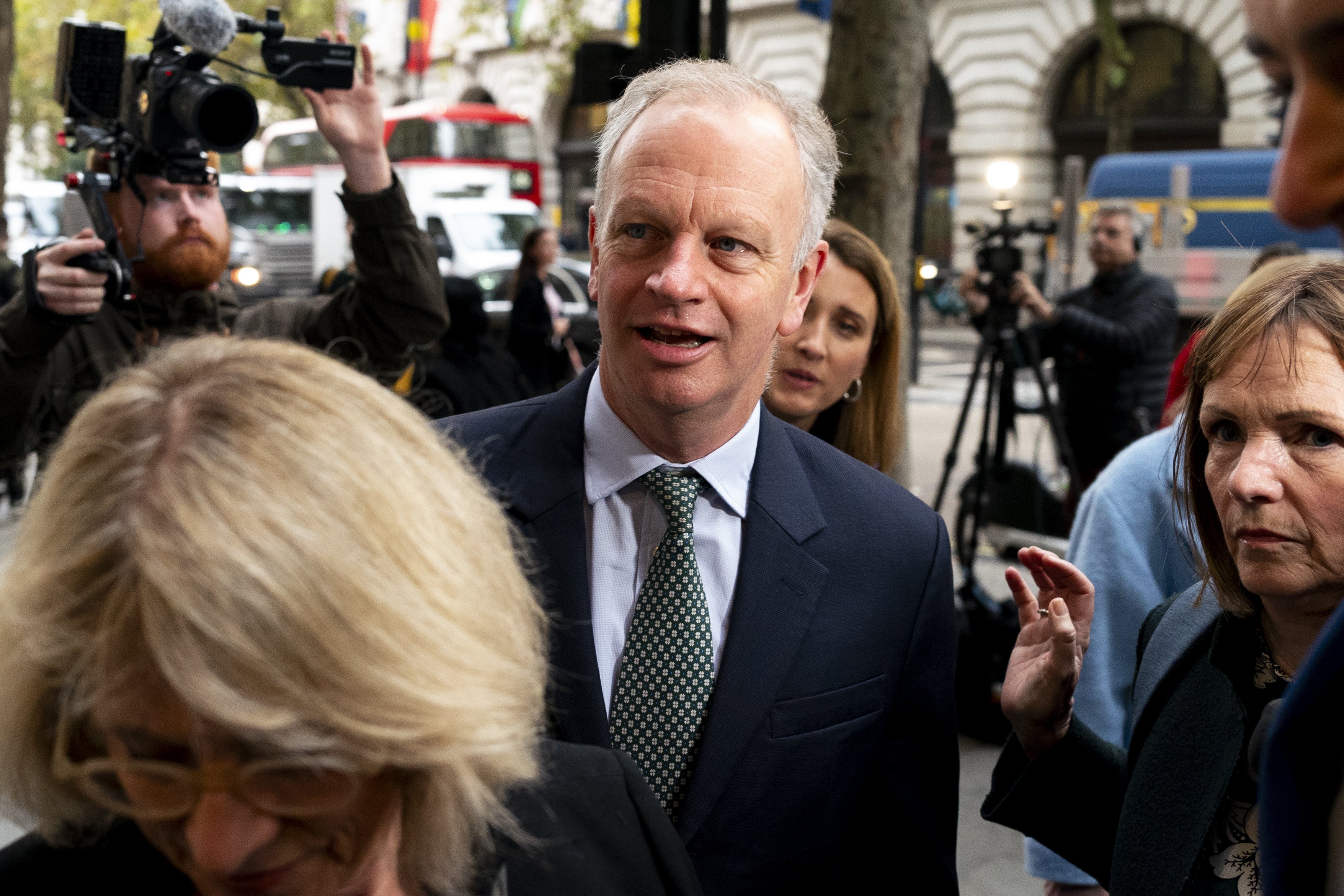 Nick Read, chief executive of Post Office Ltd, arrives to give evidence to the Post Office Horizon IT inquiry at Aldwych House, central London.