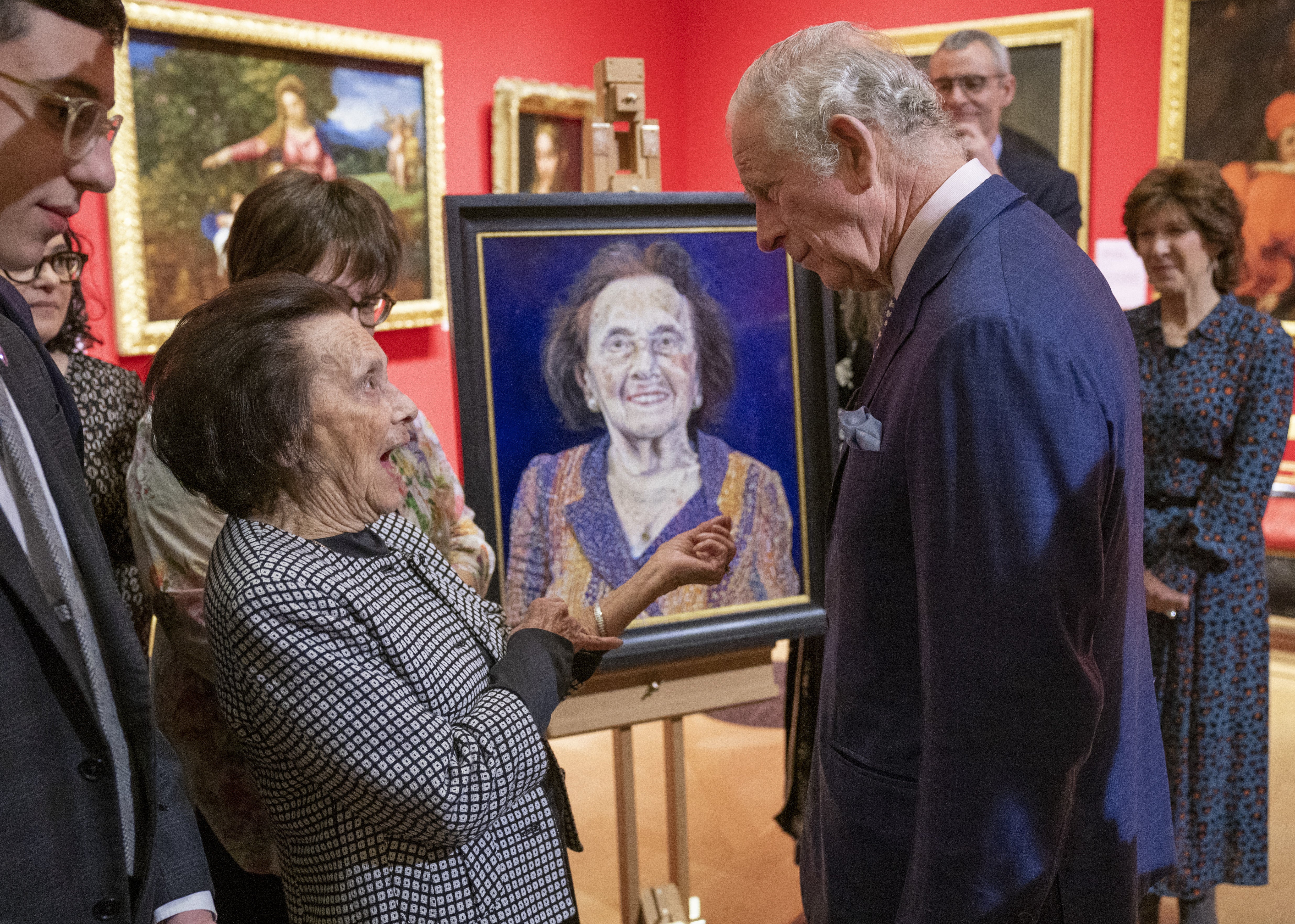 Lily Ebert met the then Prince of Wales in January 2022 when a portrait of her was unveiled.