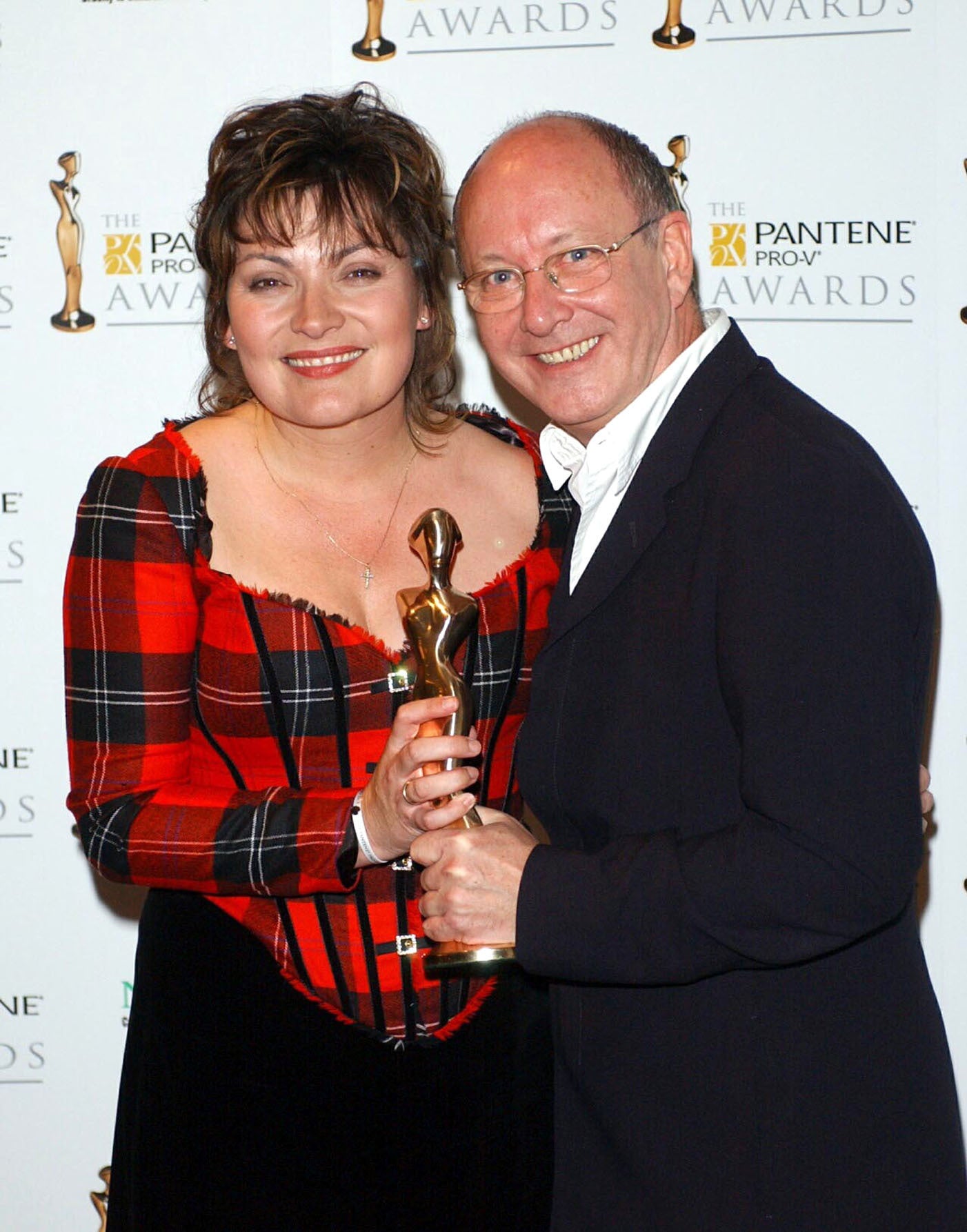 Trevor Sorbie with Lorraine Kelly at the Pantene Pro-V Awards in 2002