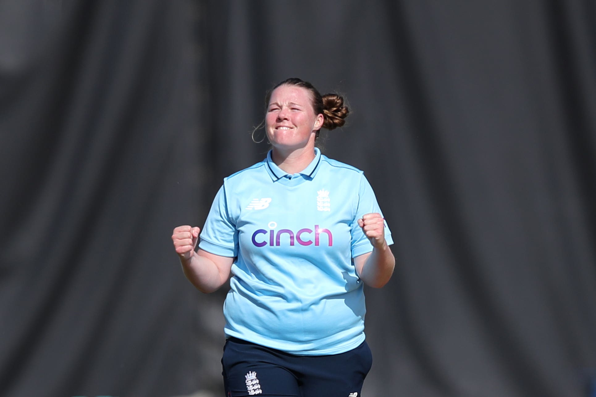 Anya Shrubsole celebrates a wicket (Simon Marper/PA)