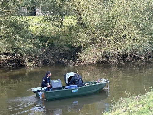 Specialist police officers are searching for Ms Taylor above surface and underwater